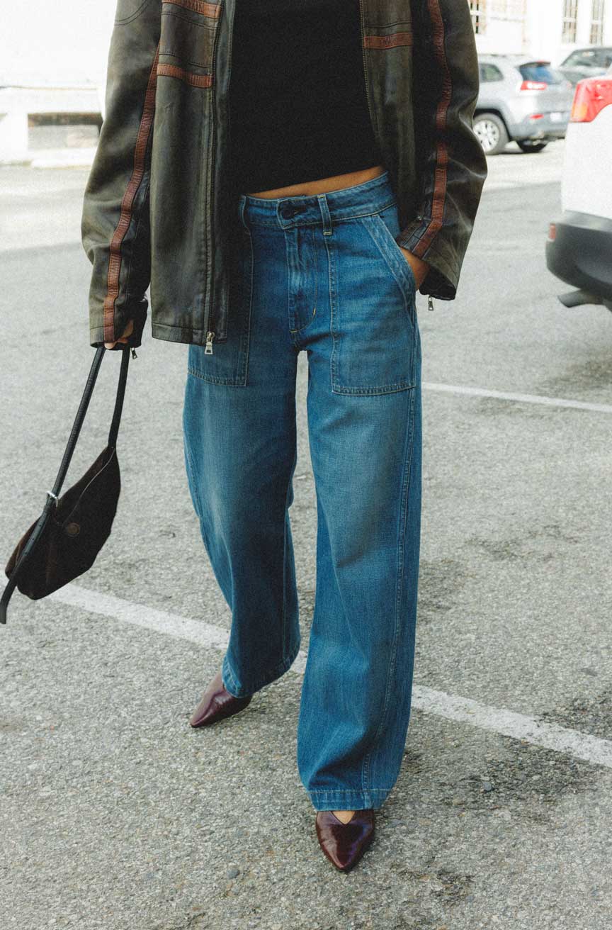 AMO Denim | Easy Army Slouch in Rabble Rouser