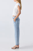 AMO Denim | Easy Army Slouch Crop in Enjoy