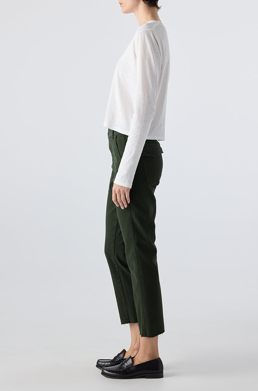 AMO Denim | Easy Army Trouser in Mosswood