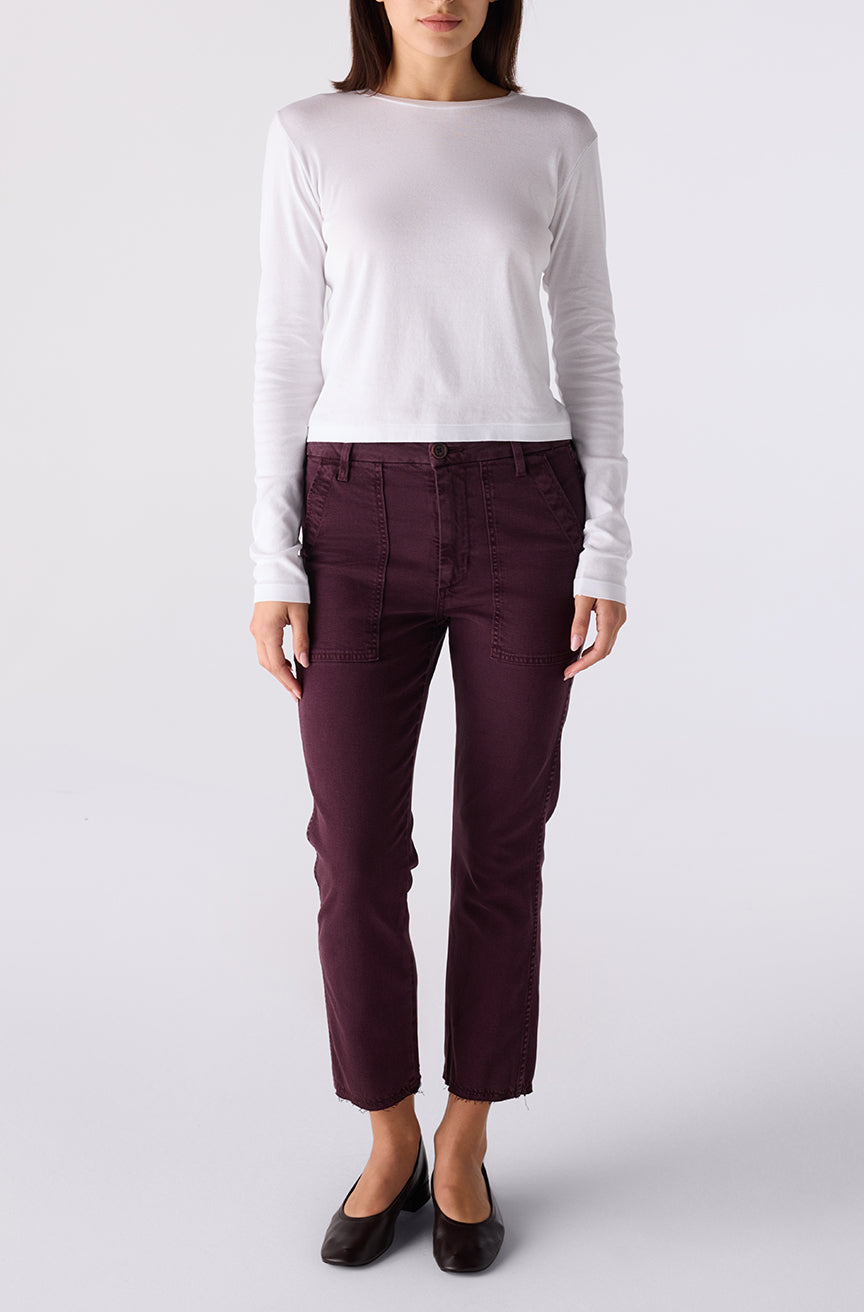 AMO Denim | Easy Army Trouser in Mulberry