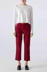 AMO Denim | Easy Army Trouser in Pinot