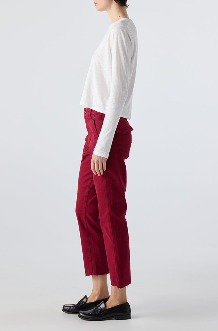 AMO Denim | Easy Army Trouser in Pinot