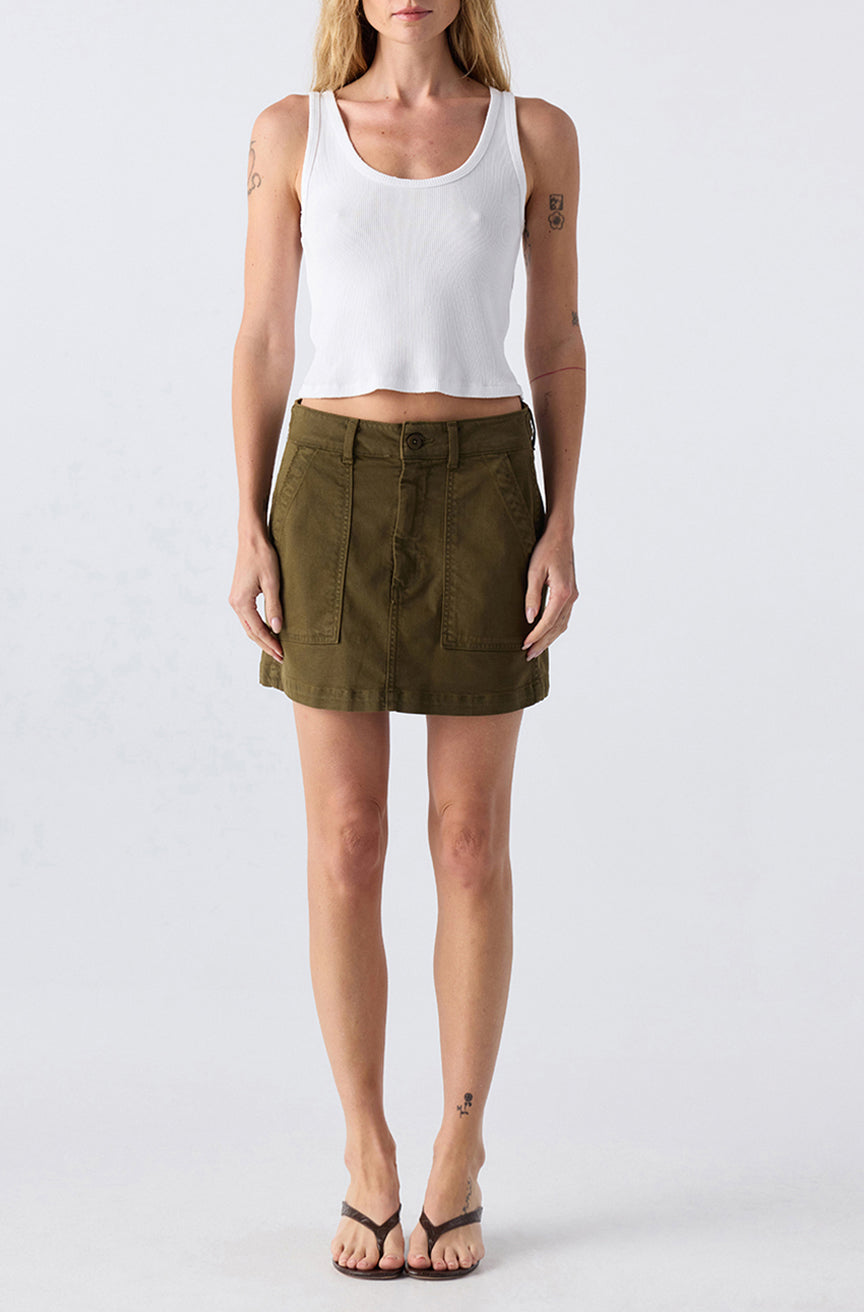 AMO Denim | Easy Slouch Skirt in Reseda