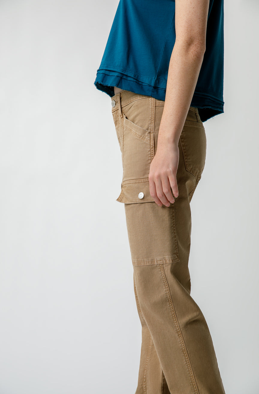 AMO Denim Ellen Cargo Pant in Silt