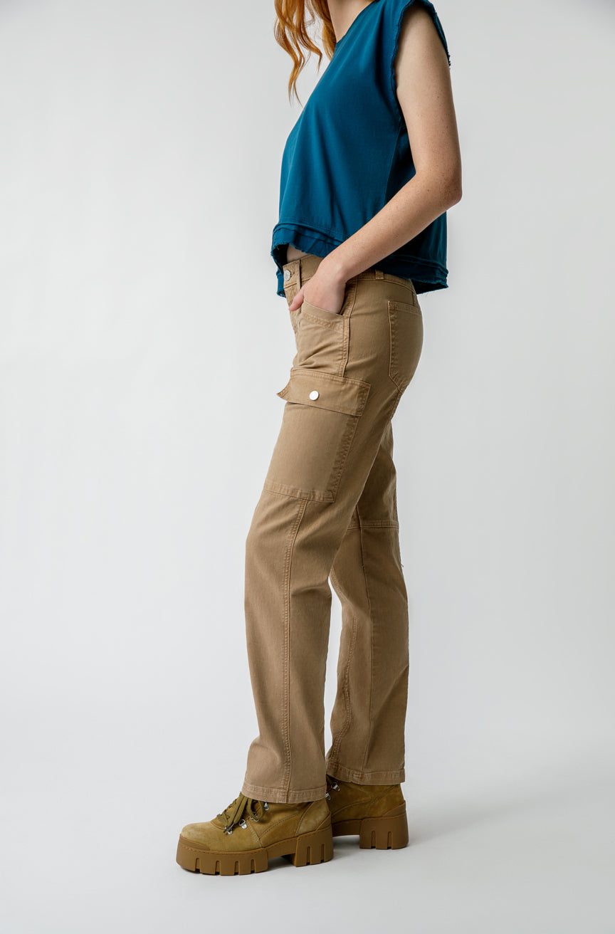 AMO Denim Ellen Cargo Pant in Silt