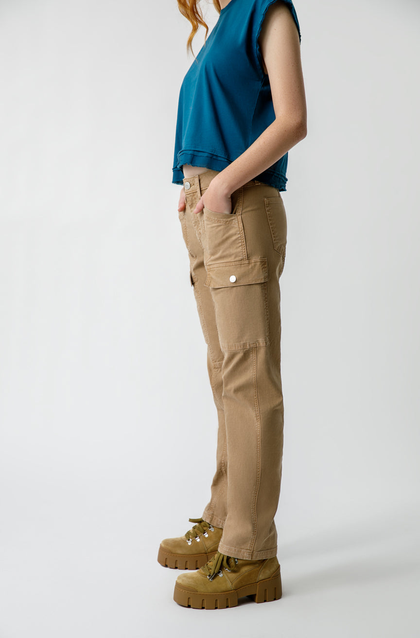 AMO Denim Ellen Cargo Pant in Silt