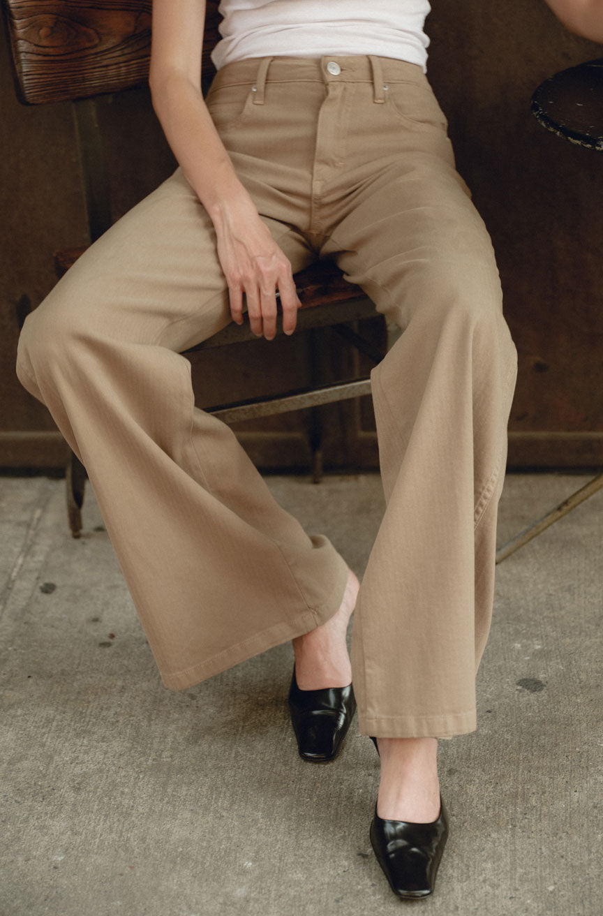 AMO Denim | Faith Flare in Sand