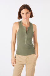 AMO Denim | Frances Tank in Kelp