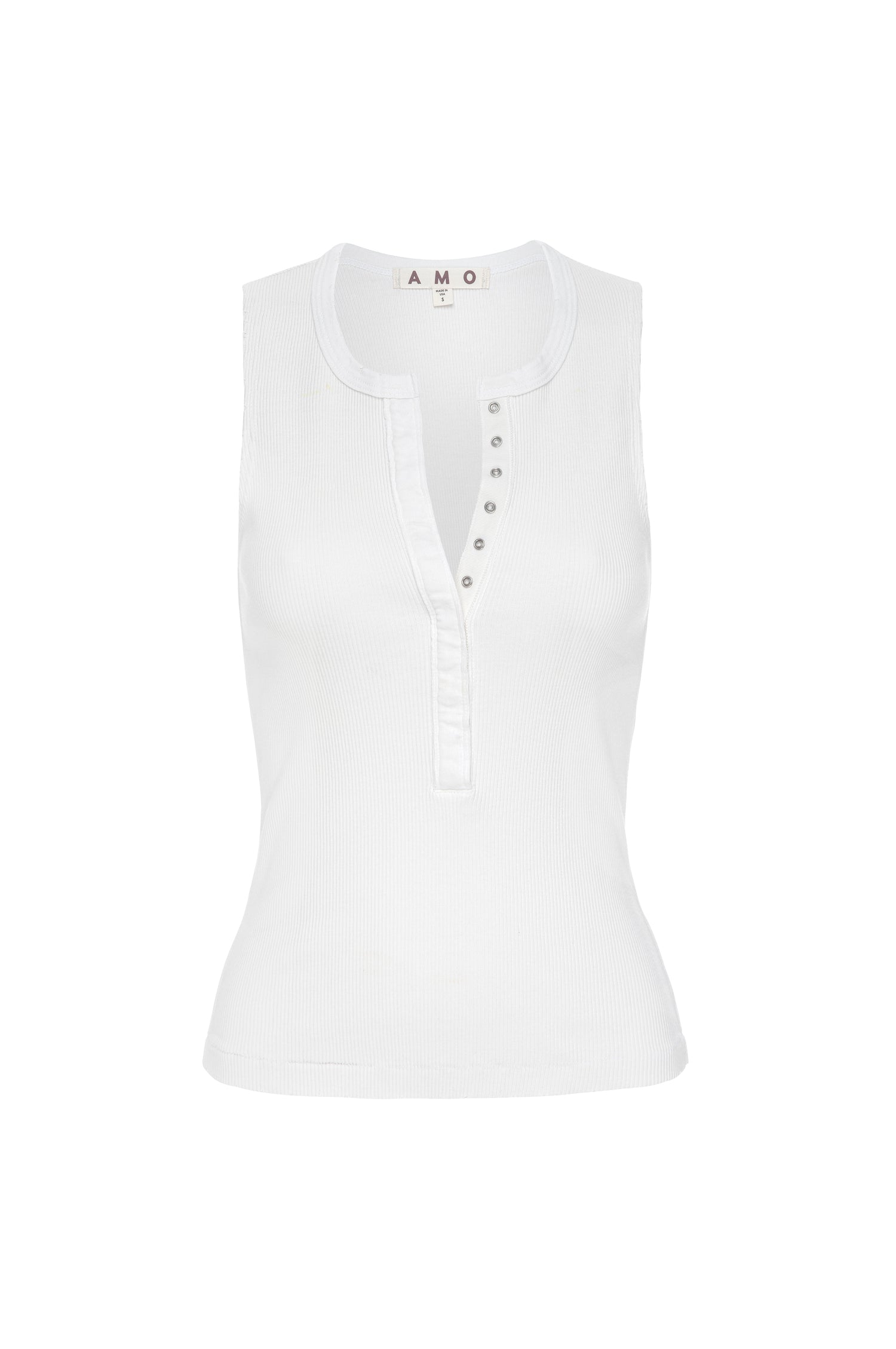 AMO Denim | Frances Tank in Eggshell