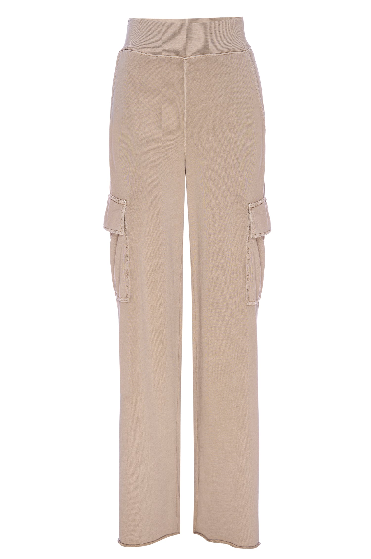 AMO Denim Cargo Sweatpant in Taupe