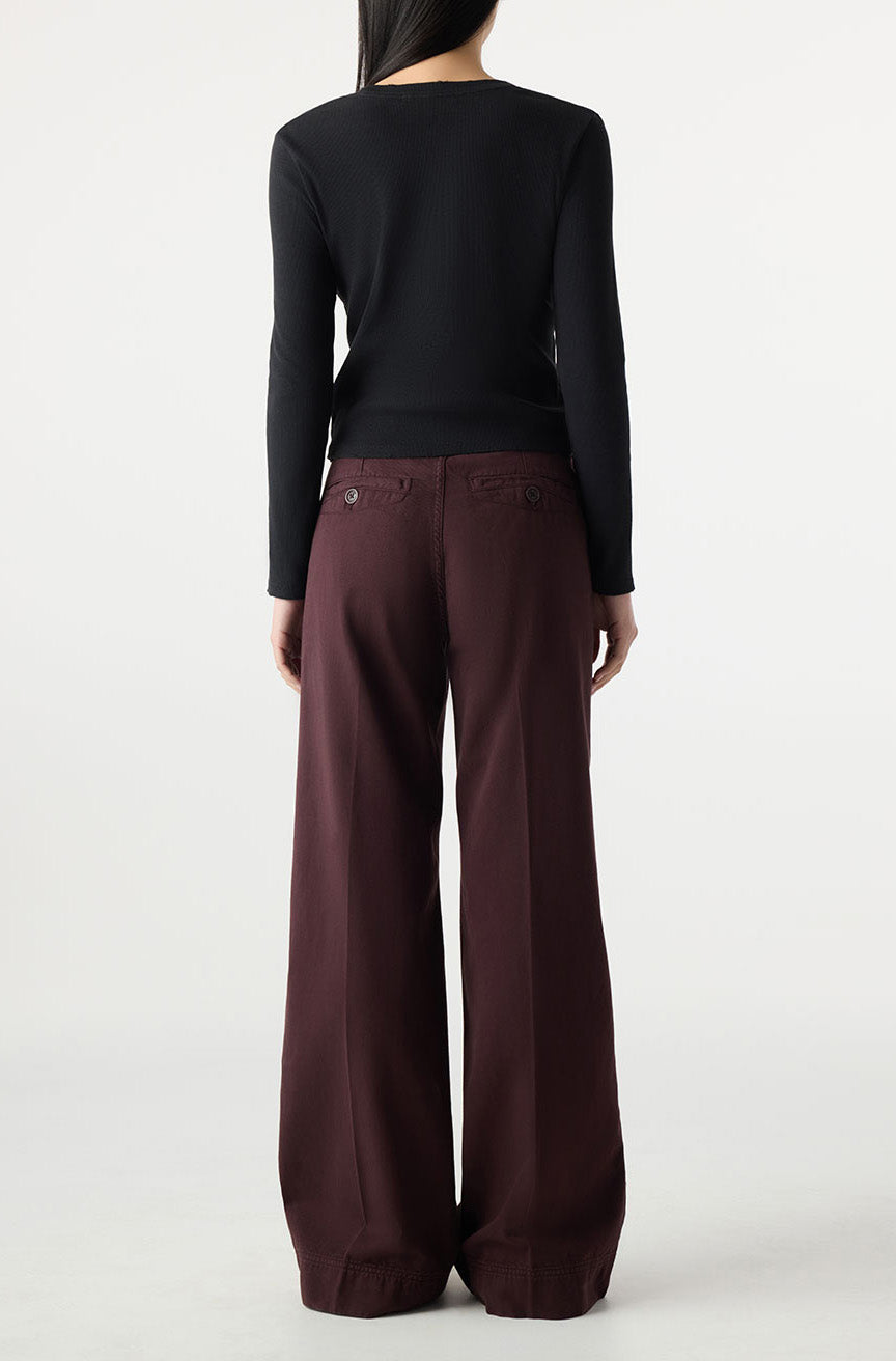 AMO Denim | Frida Trouser in Aubergine