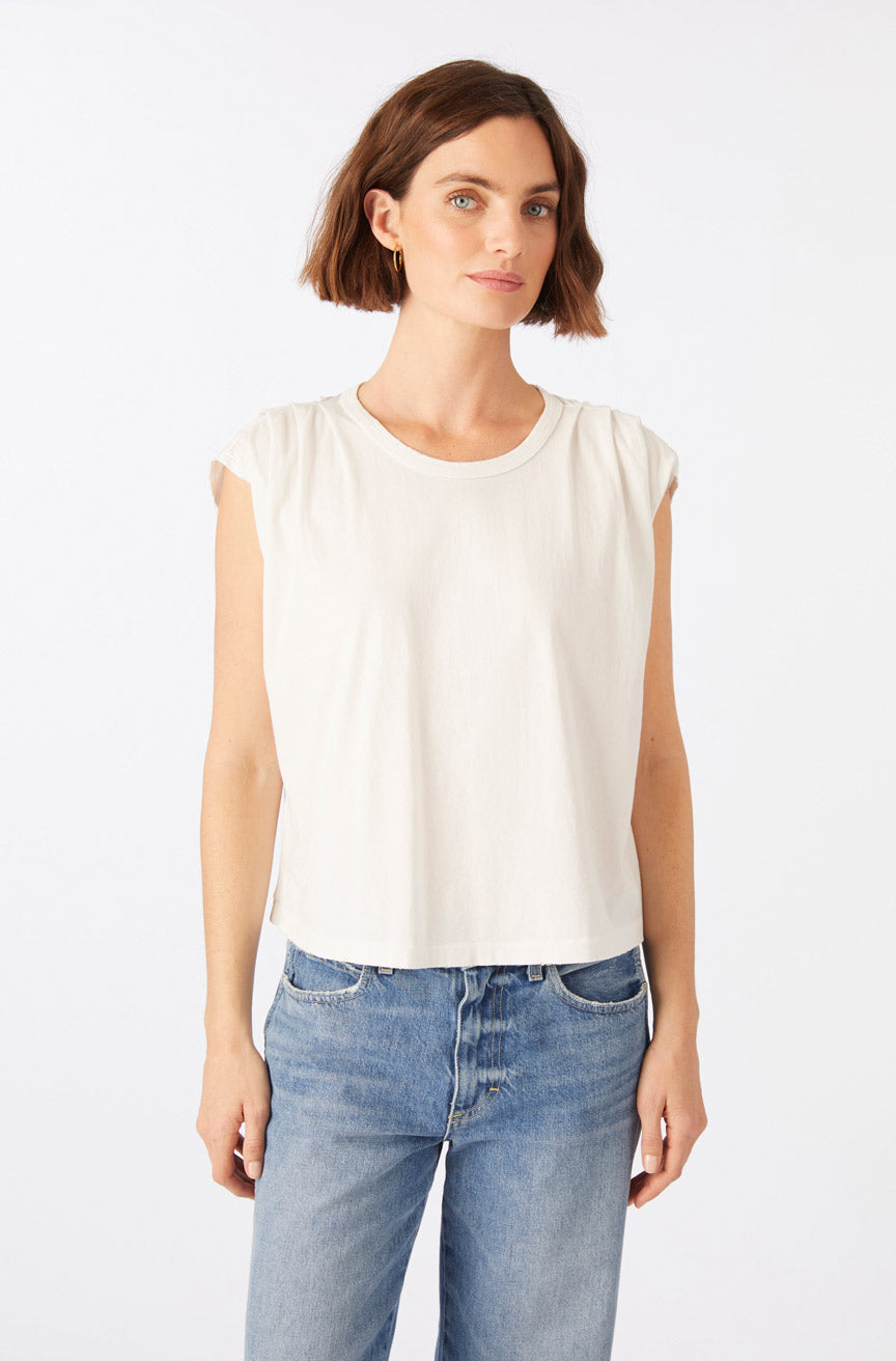 AMO Denim | Gerty Tee in Eggshell