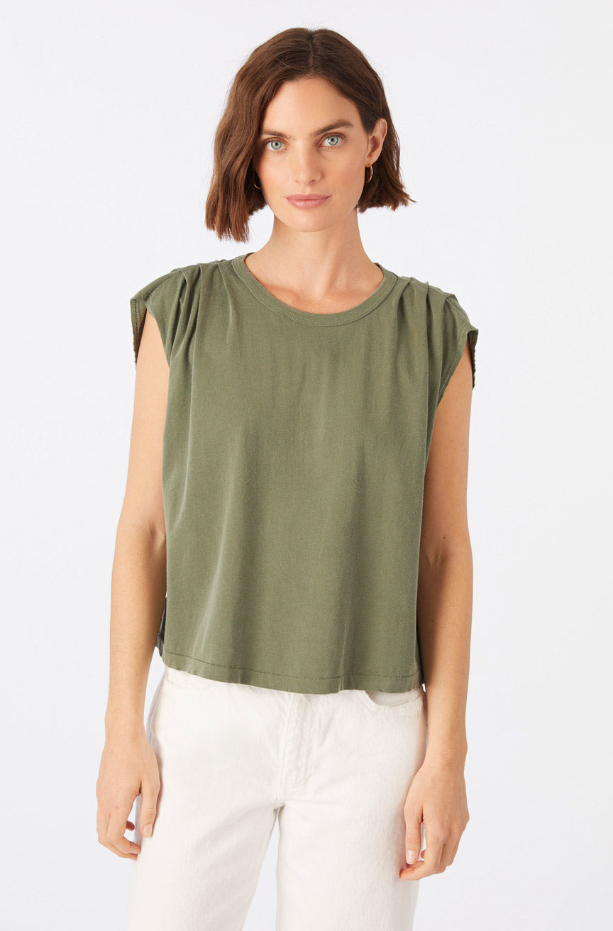 AMO Denim | Gerty Tee in Kelp