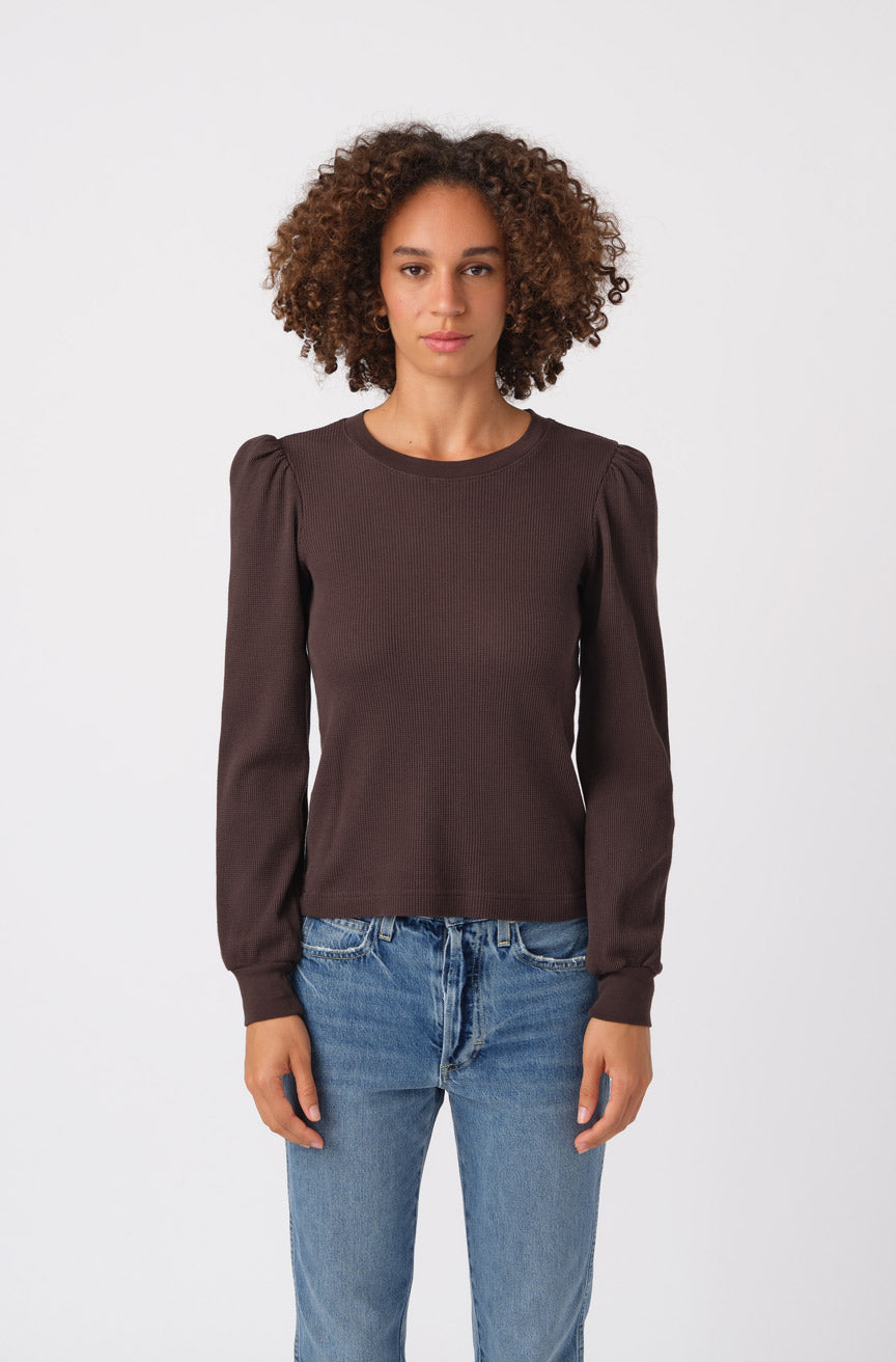 AMO Denim Girly Thermal in Espresso