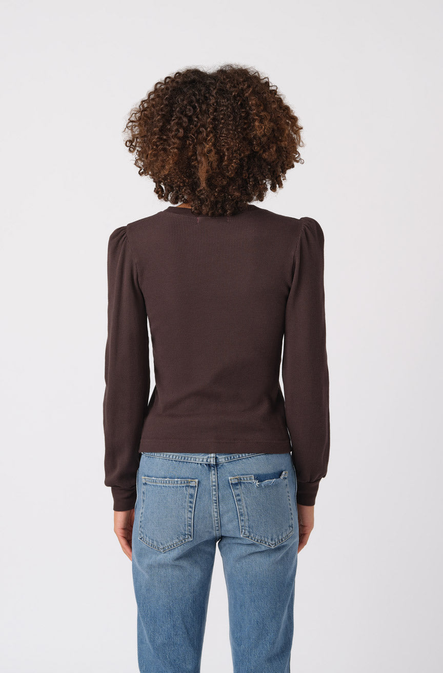 AMO Denim Girly Thermal in Espresso