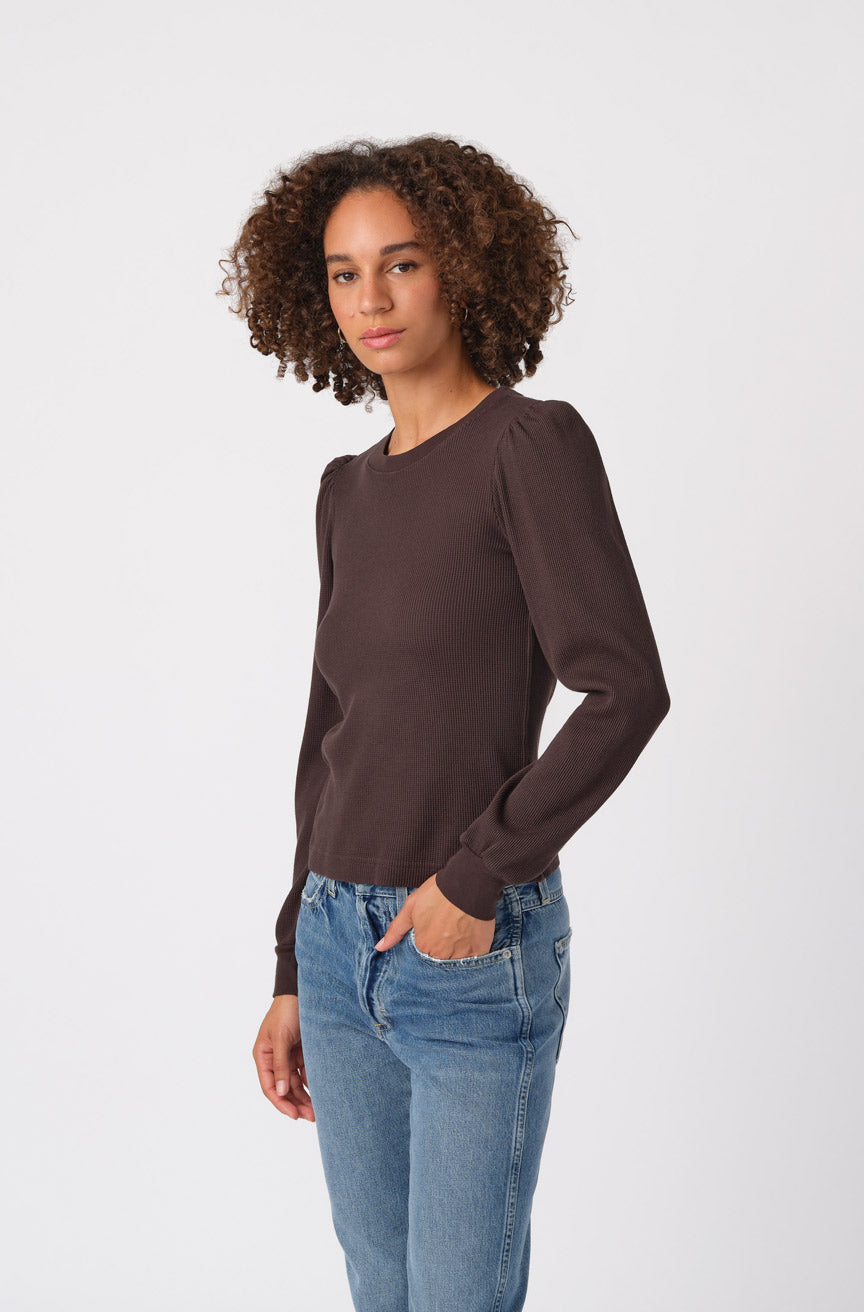 AMO Denim Girly Thermal in Espresso