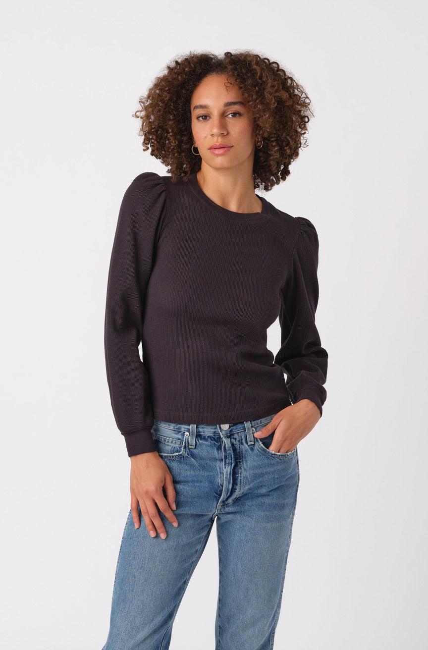 AMO Denim Girly Thermal in Vintage Black