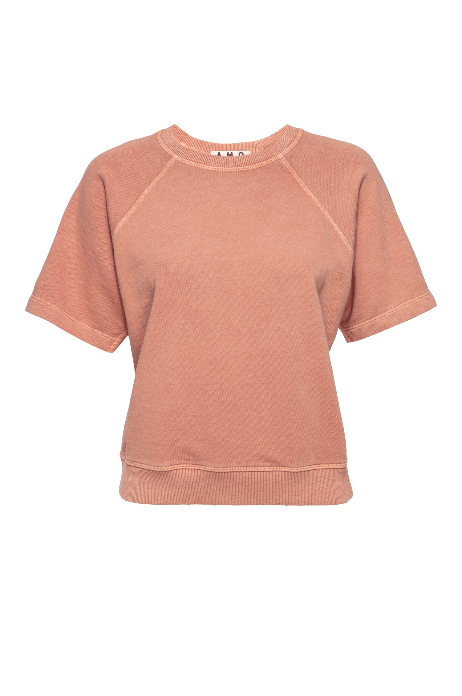 AMO Denim Grove Raglan Sweatshirt in Deep Clay