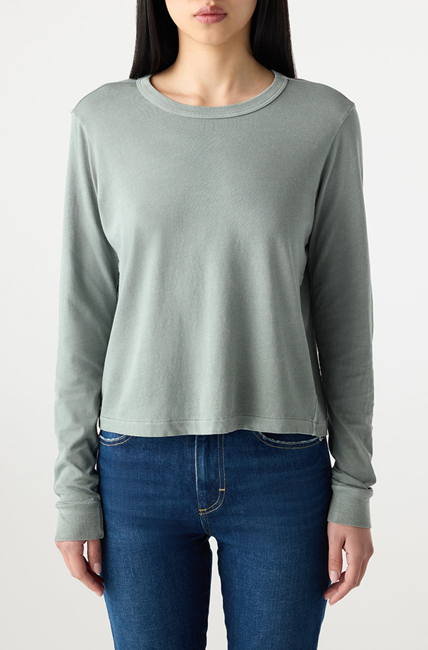 AMO Denim | Lovey Long Sleeve in Cypress