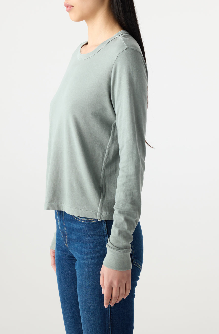 AMO Denim | Lovey Long Sleeve in Cypress