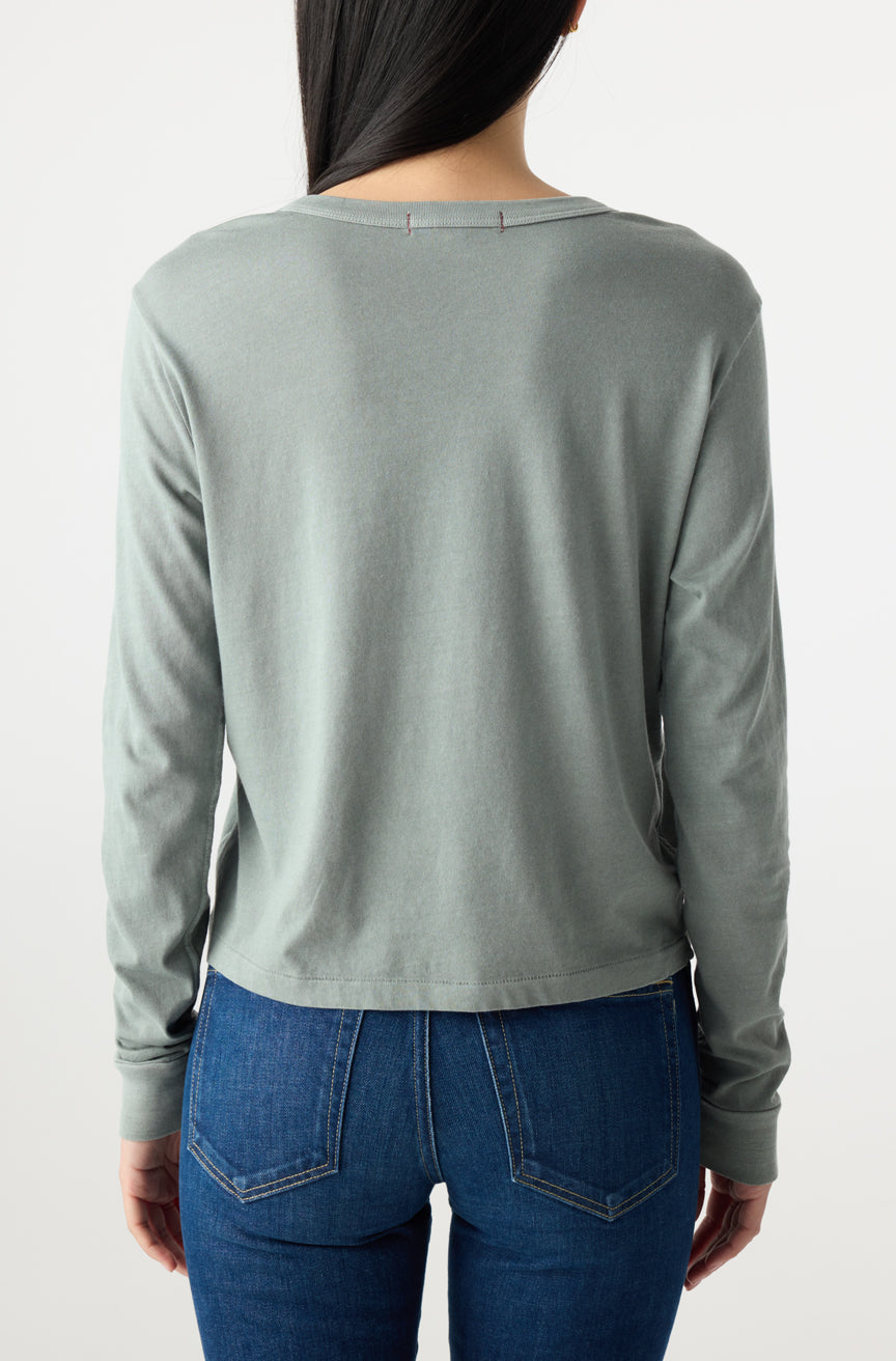 AMO Denim | Lovey Long Sleeve in Cypress