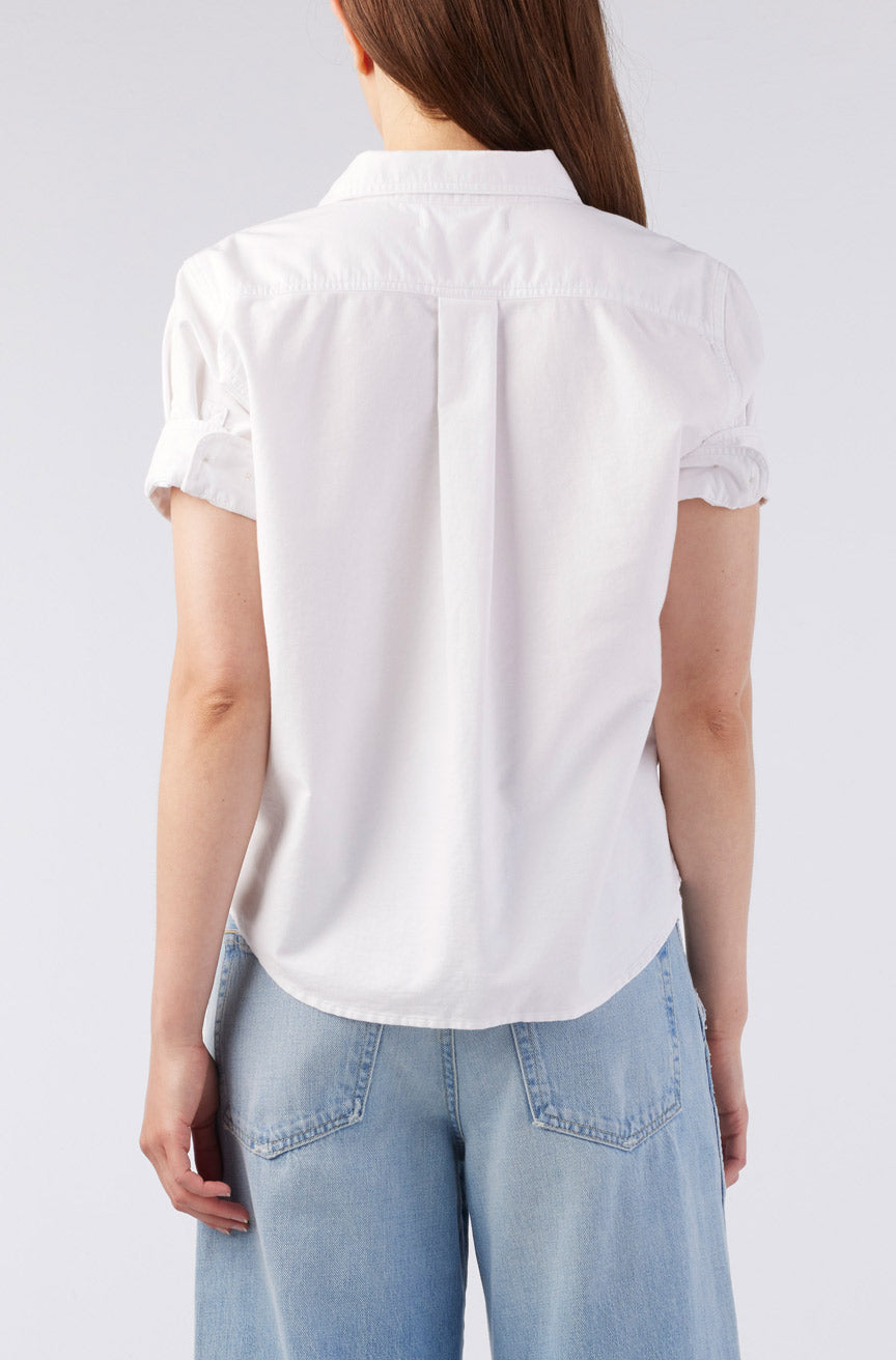 AMO Denim | Shirley Short Sleeve in White