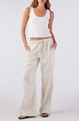 AMO Denim | Janis Pant in Bone