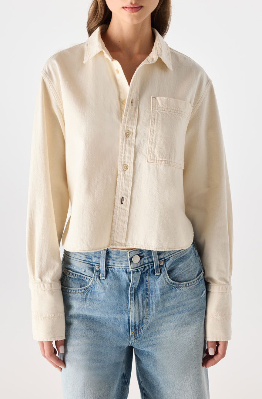 AMO Denim | Abigail Shirt in Bone