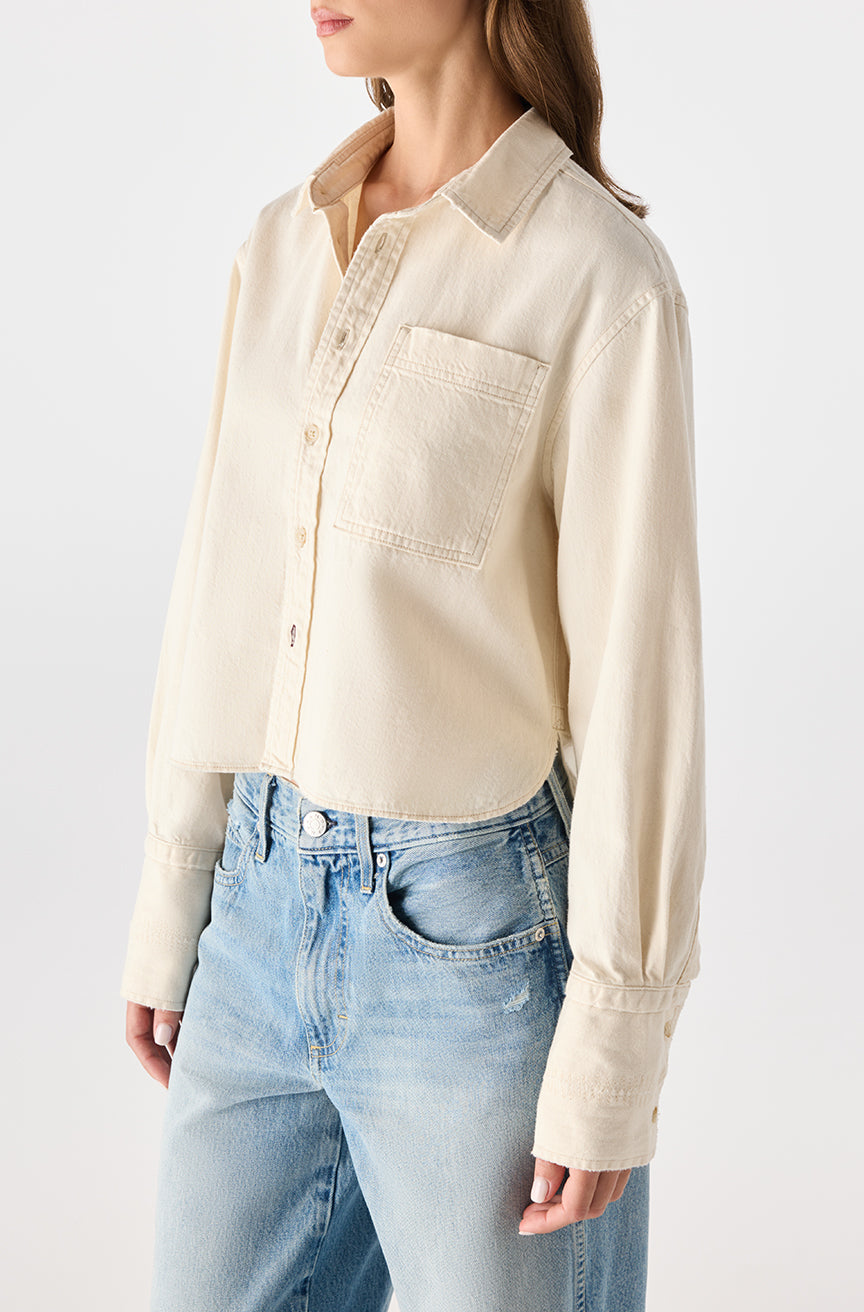 AMO Denim | Abigail Shirt in Bone