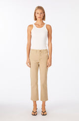 AMO Denim | Lillian Crop Chino in Khaki