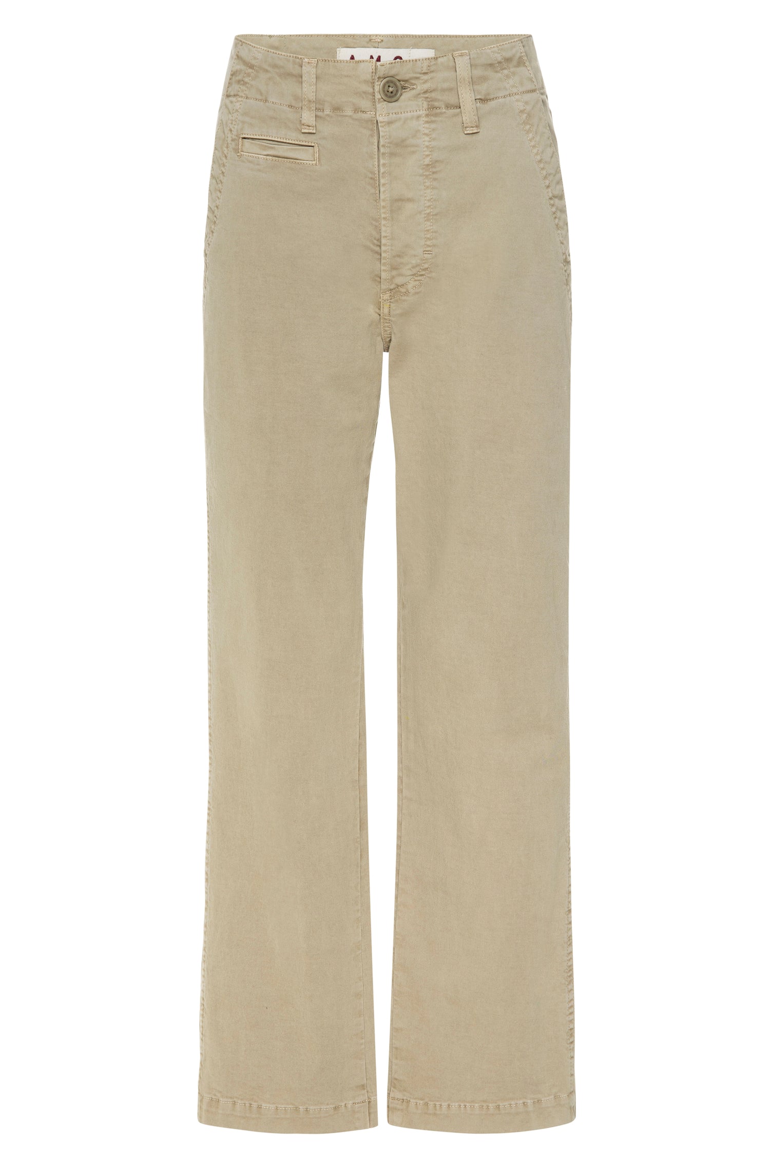 AMO Denim | Lillian Crop Chino in Khaki