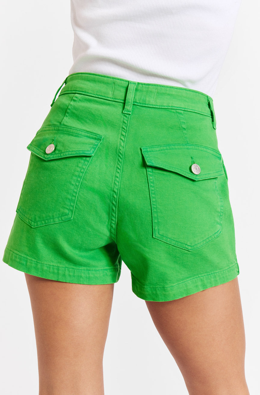 AMO Denim Severine Cargo Short in Grass