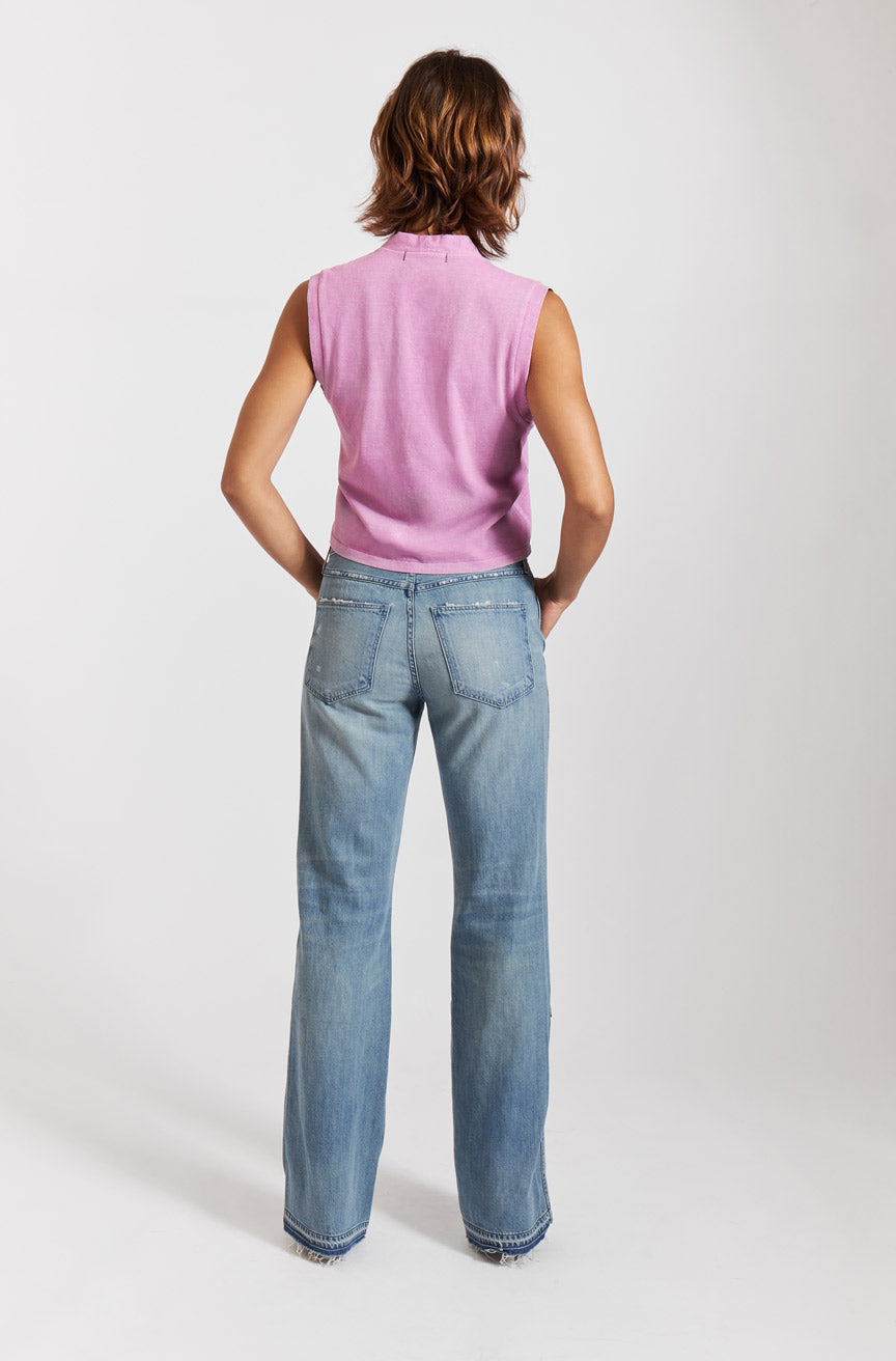 AMO Denim | Aviva Tank in Purple Haze