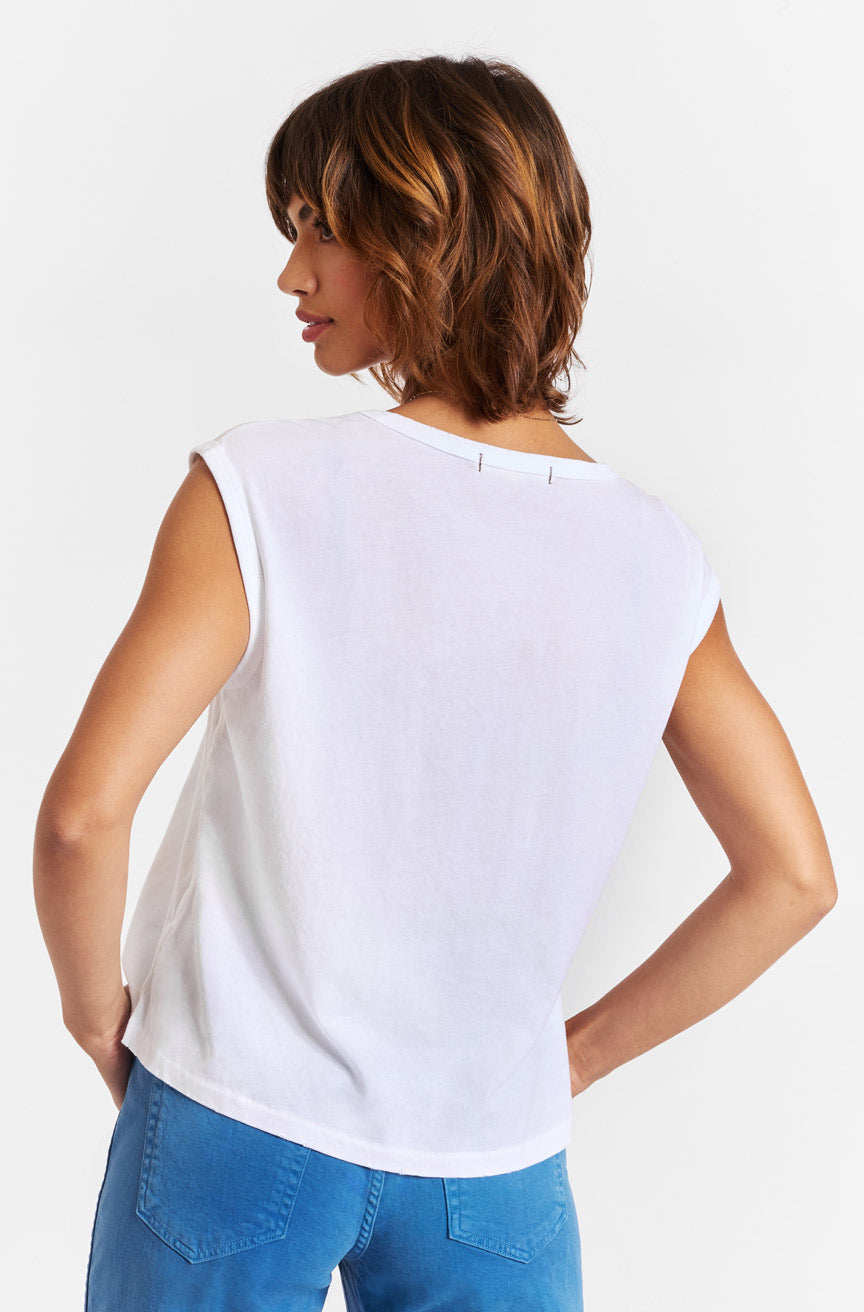 AMO Denim Nicki Tee in White