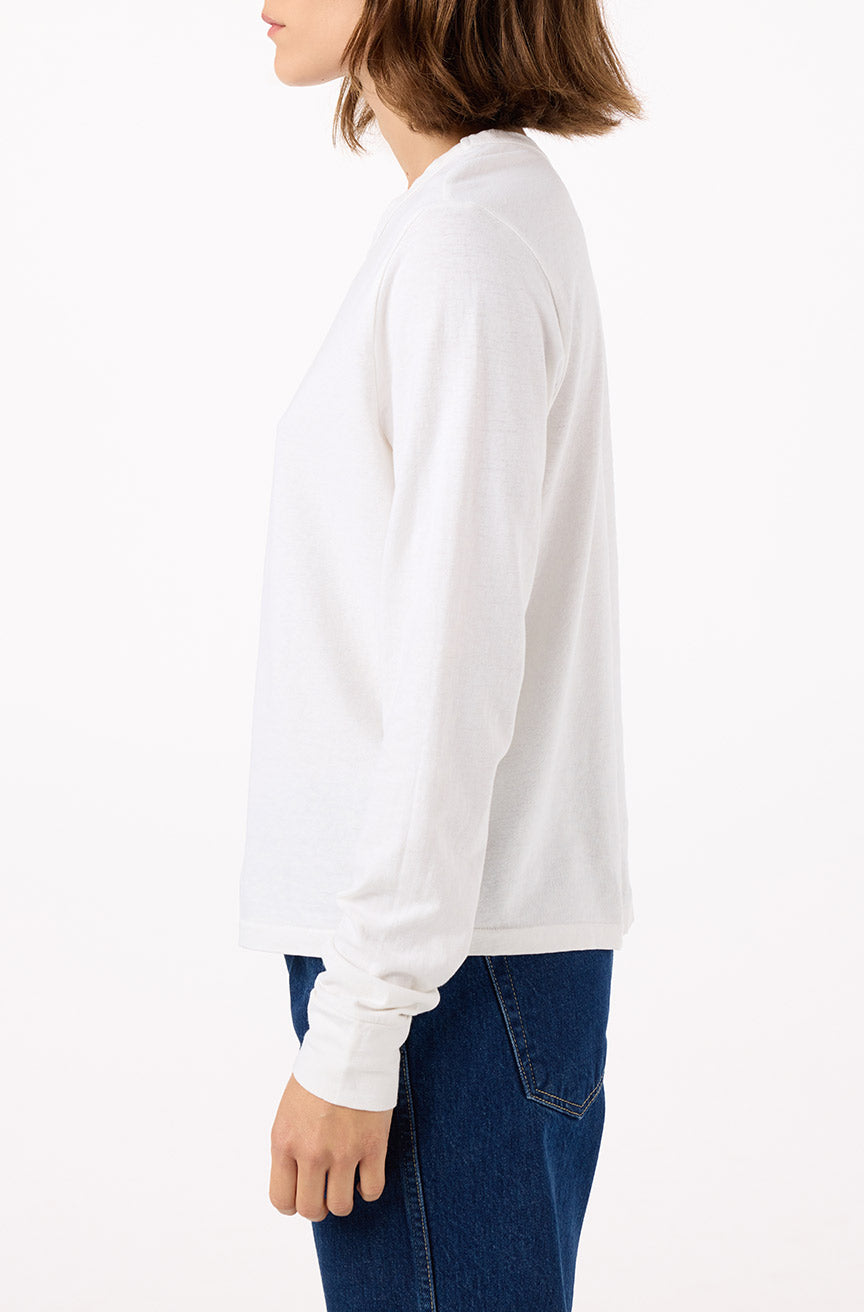 AMO Denim | Love Long Sleeve in White