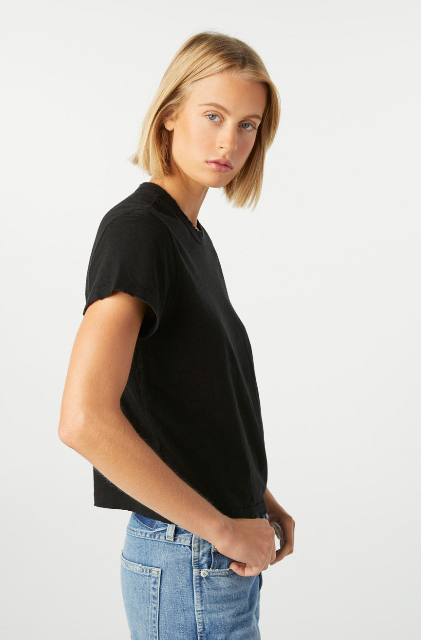 AMO Denim Love Tee in Black