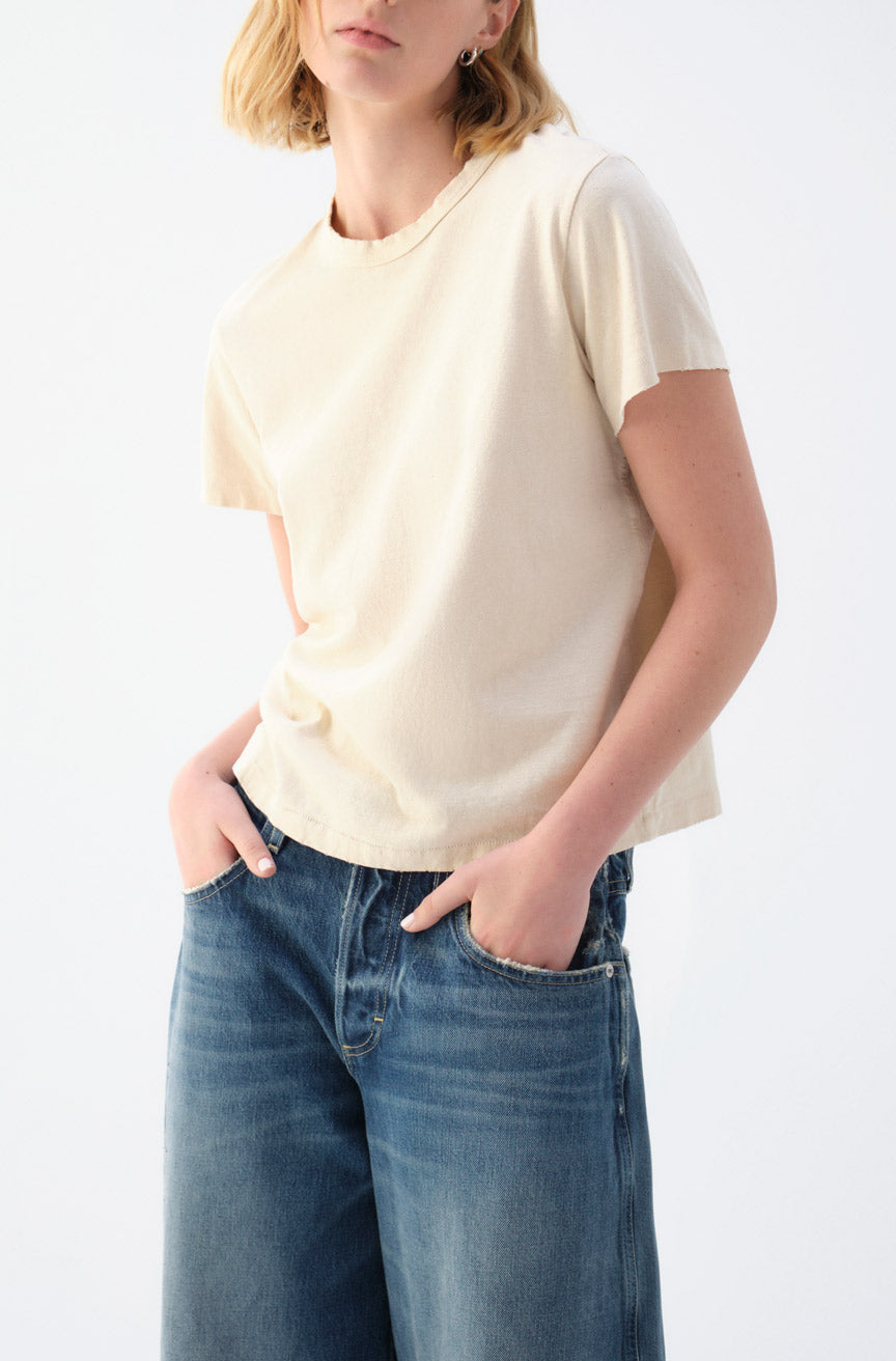 AMO Denim | Love Tee in Bone