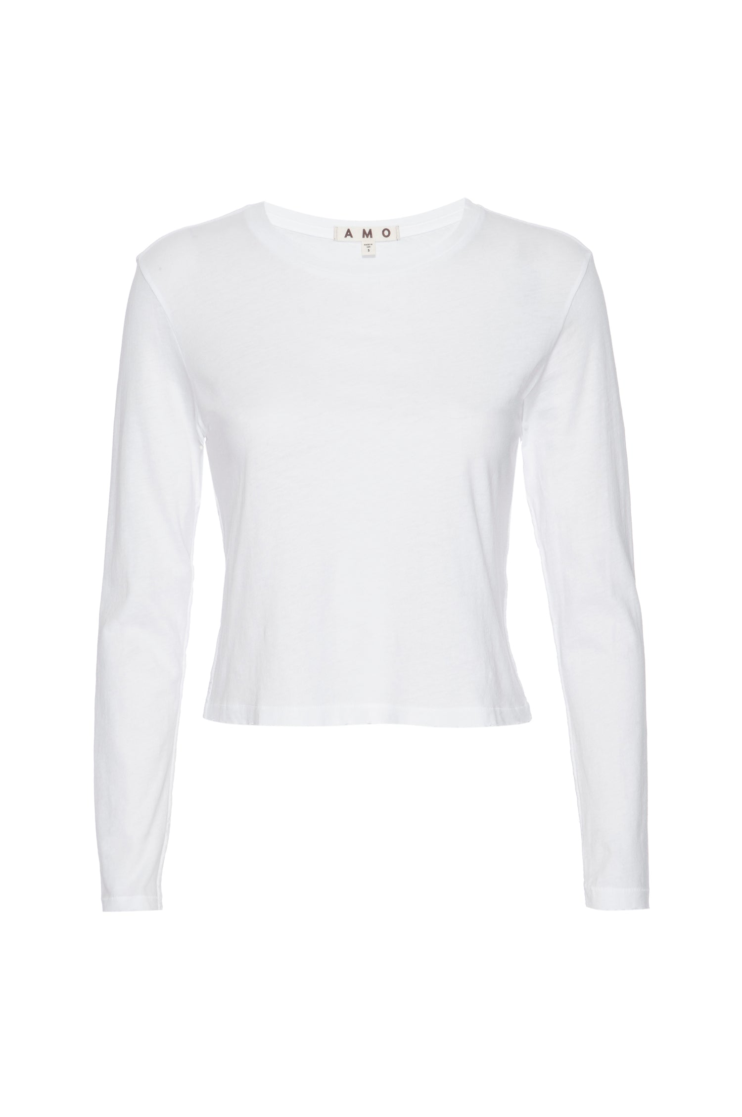 AMO Denim L/S Babe Tee in White