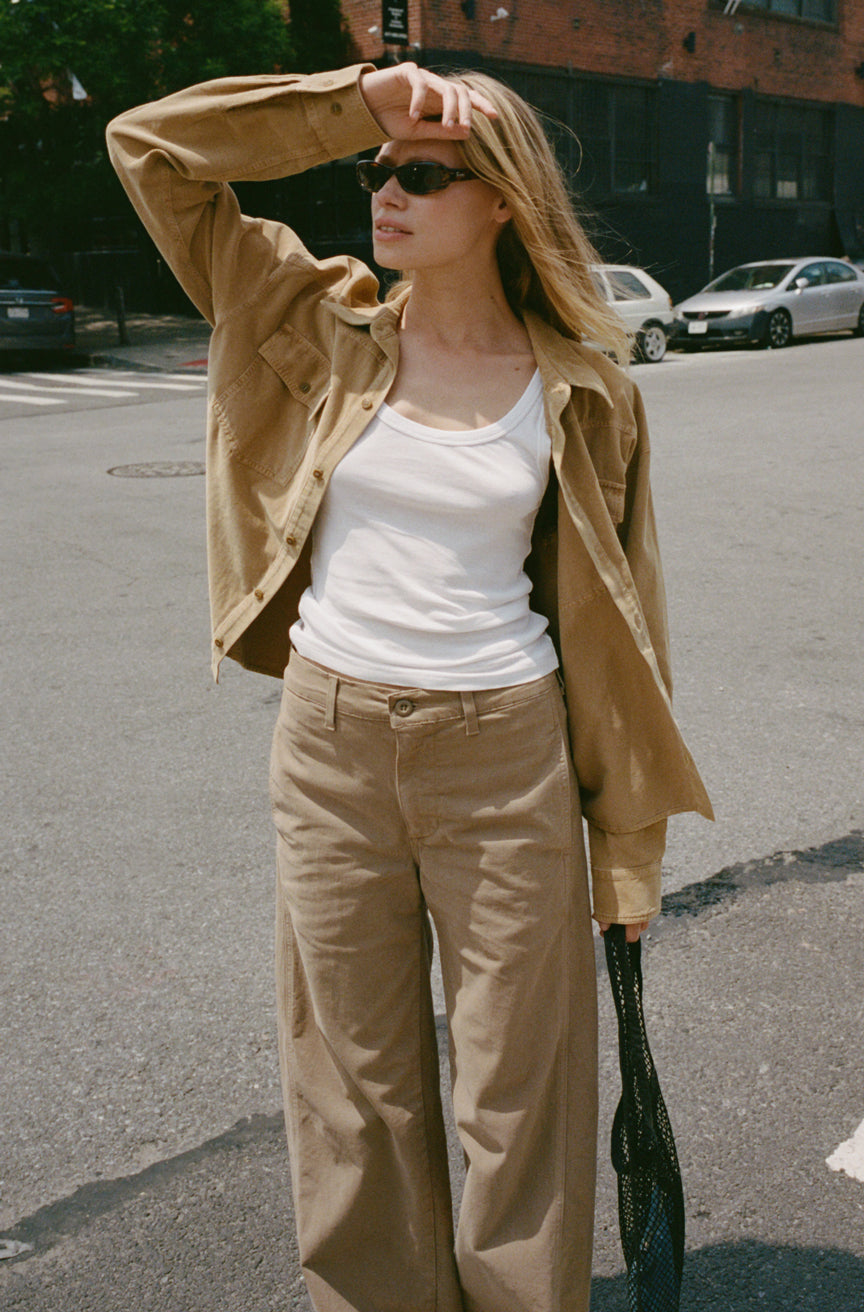 AMO Denim | Maddi Trouser in Sand