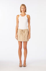 AMO Denim | Maggie Skirt in Khaki