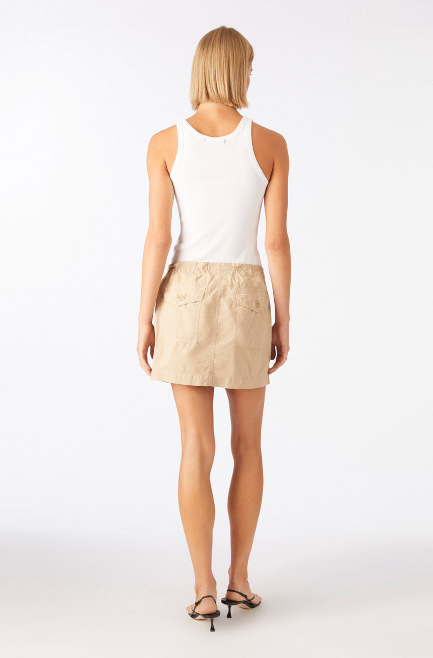 AMO Denim | Maggie Skirt in Khaki