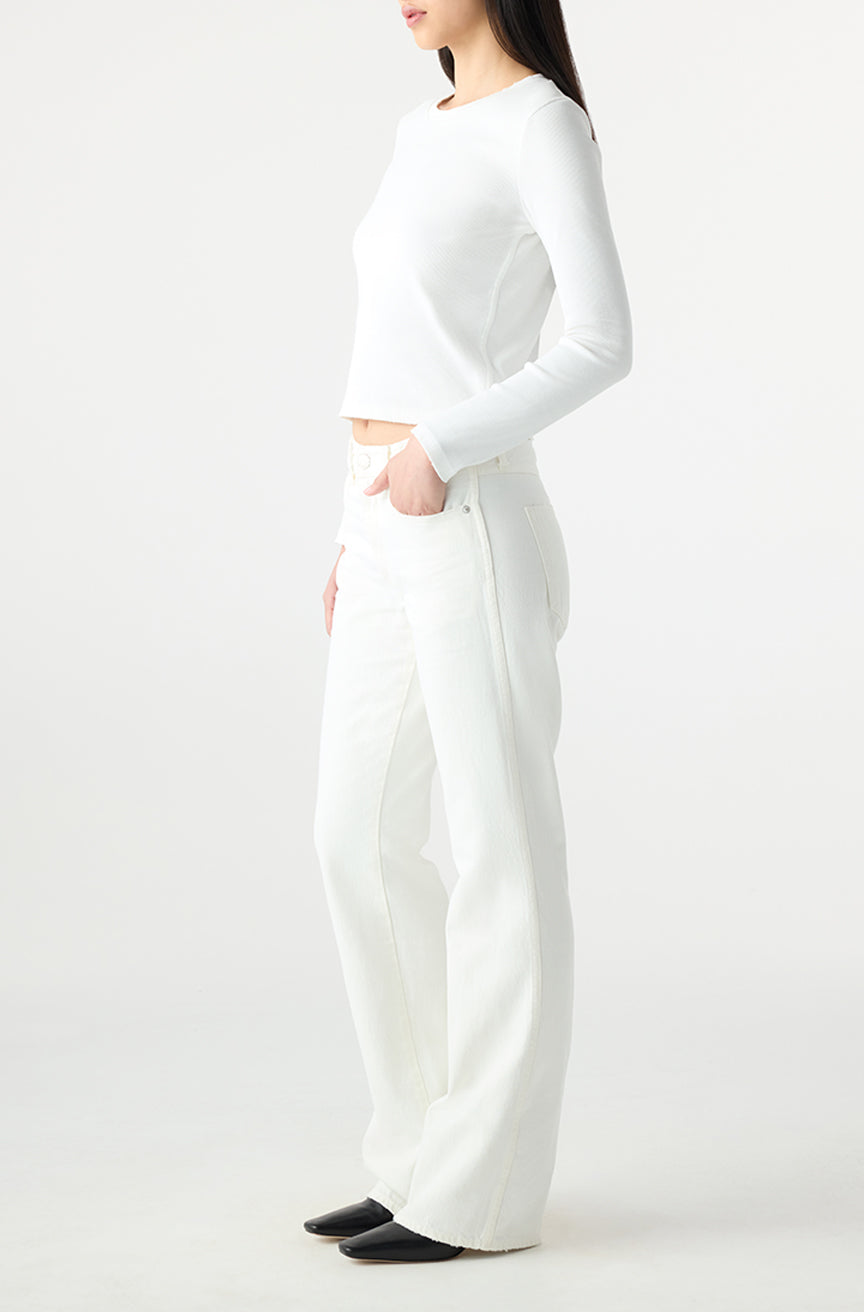 AMO Denim | Marcenia Boot in Eggshell