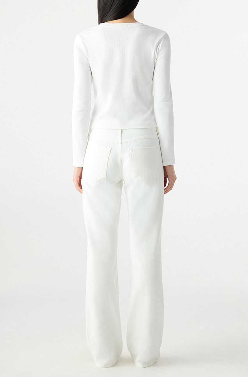 AMO Denim | Marcenia Boot in Eggshell