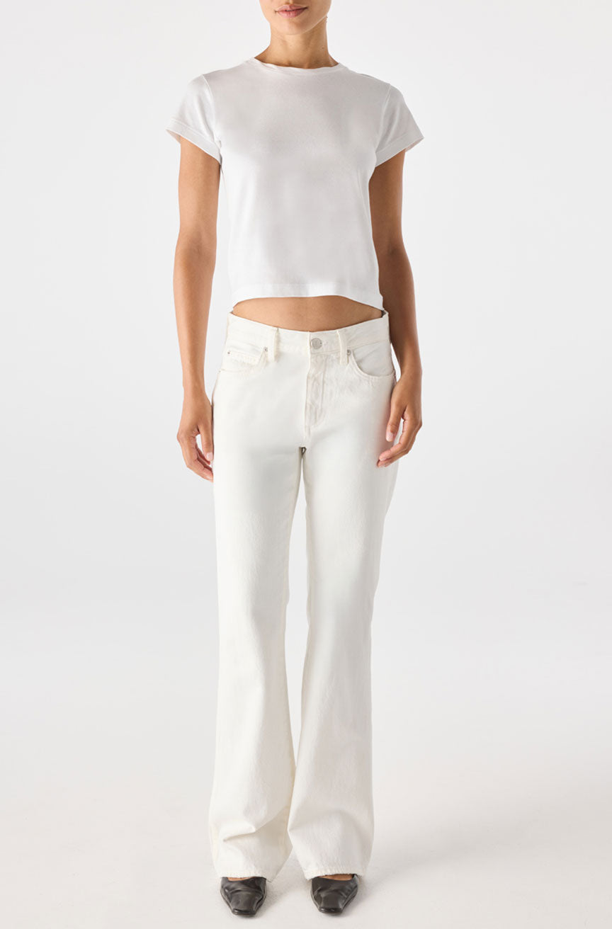 AMO Denim | Marcenia Boot in Eggshell