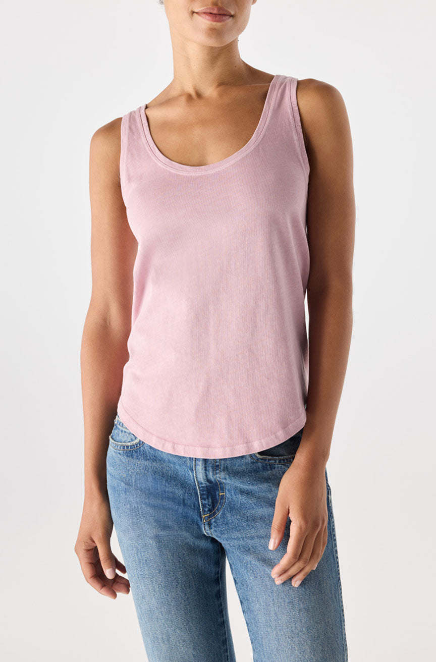 AMO Denim | Muse Tank in Rosestone