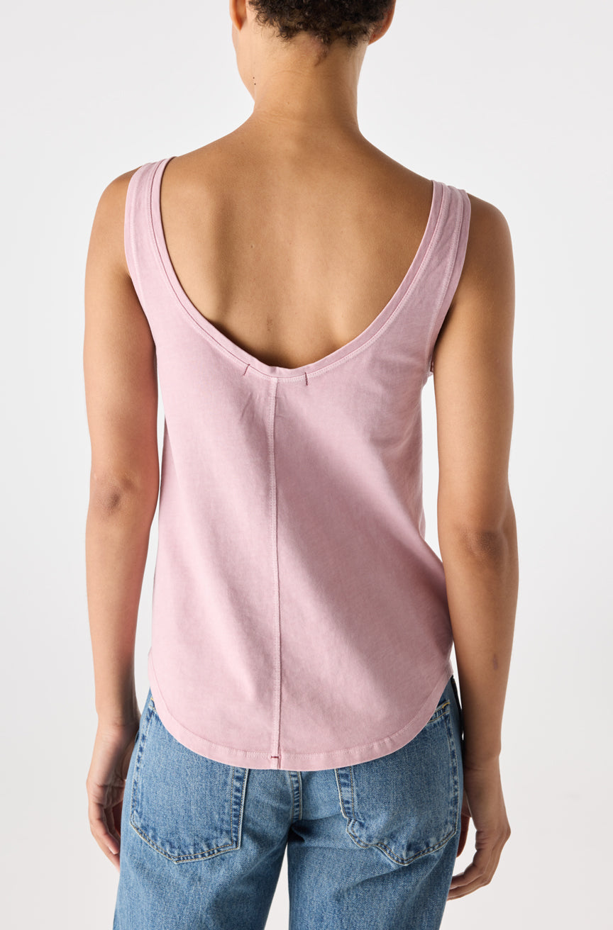 AMO Denim | Muse Tank in Rosestone