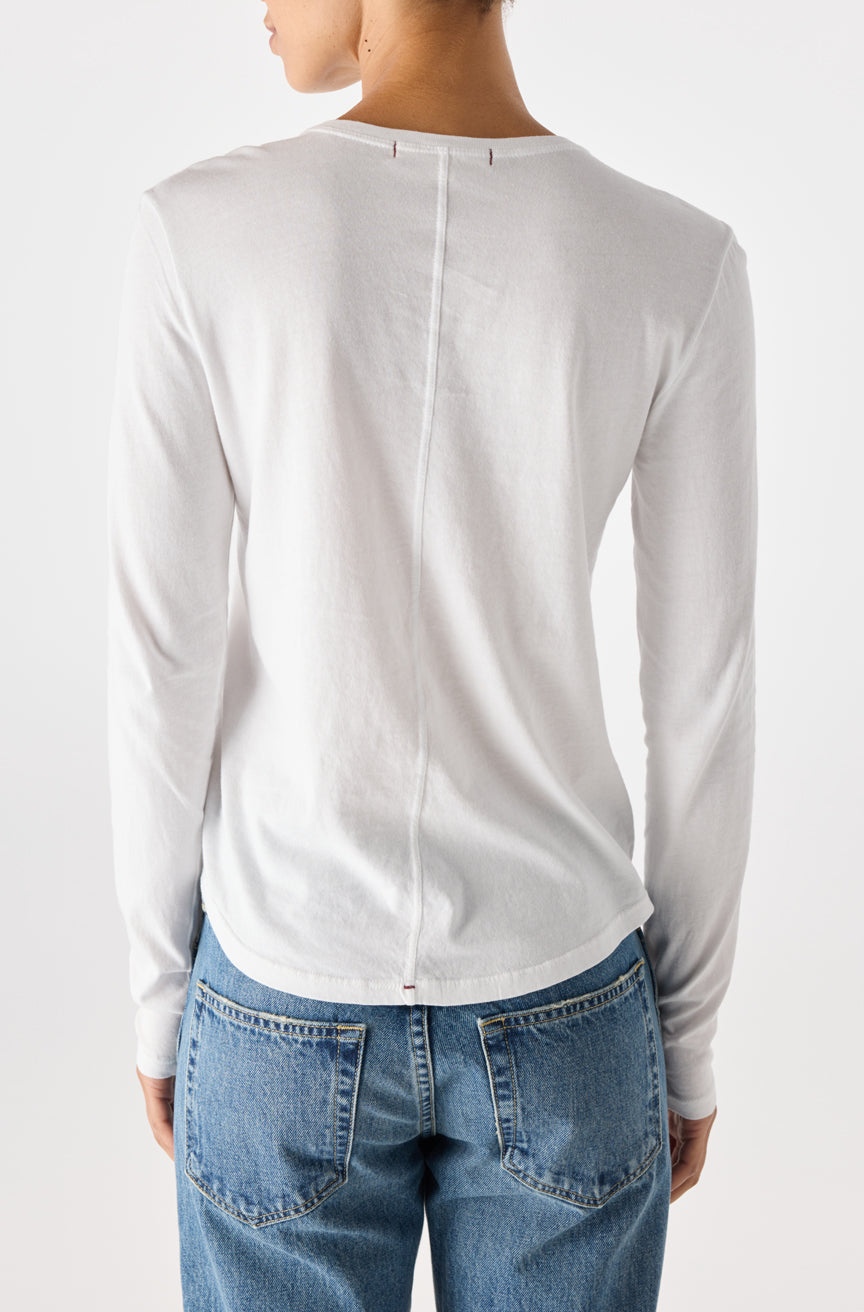 AMO Denim | Quinn Long Sleeve in White