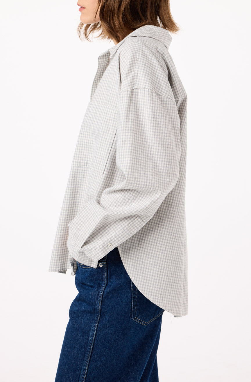 AMO Denim | Maryanne Shirt in Silver Fox