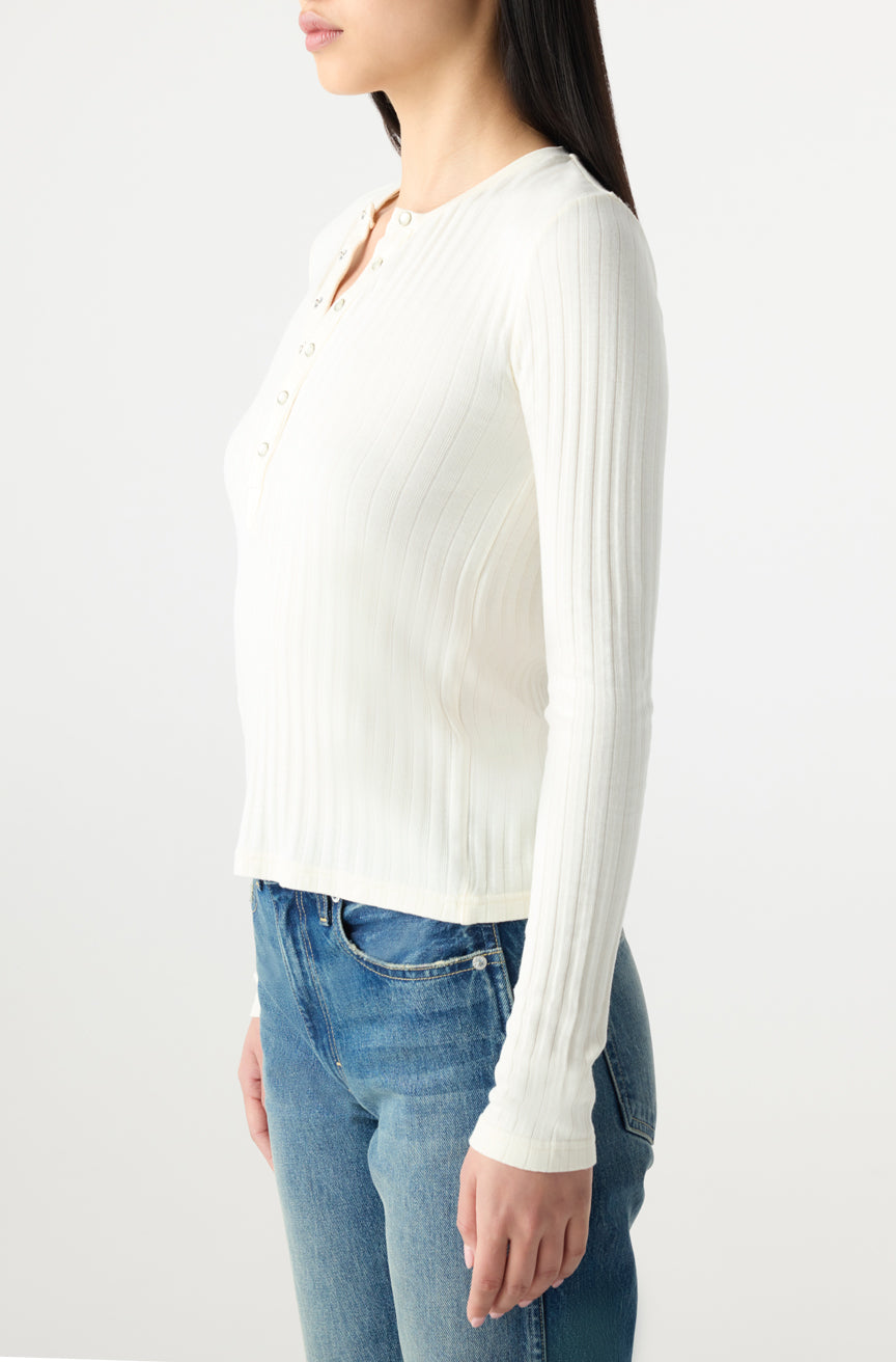AMO Denim | Lottie Top in Bone