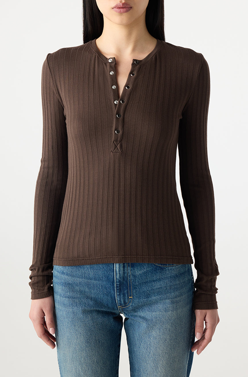 AMO Denim | Lottie Top in Mocha – A M O